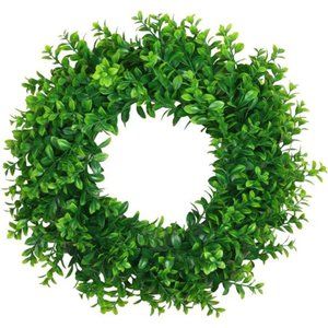 17"Front Door Wreaths Artificial Spring Summer Greenery Hanging Garland for Home